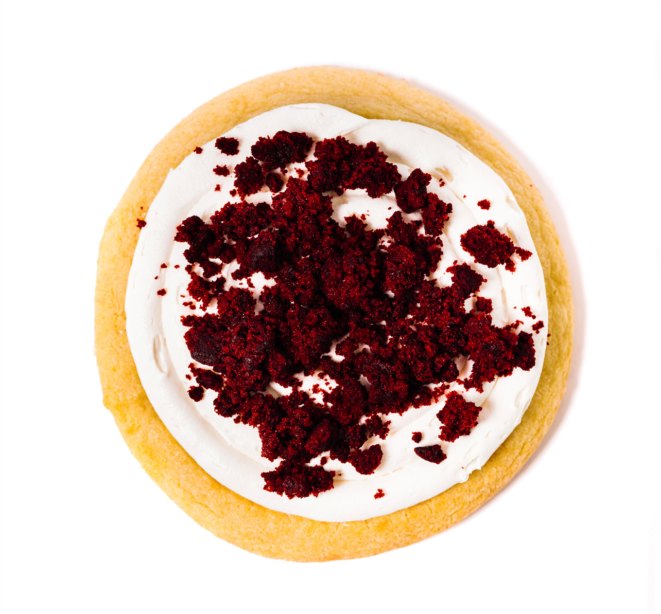 Red Velvet Sugar - Sugar  Cookie, Vanilla Buttercream Icing, Red Velvet Cake Crumble